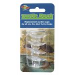 Replacement suction cups for all size zoo med turtle docks. 4 cups securely attach turtle dock to side of tank.