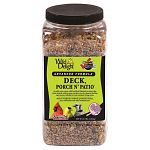 Wild delight advanced formula deck, porch n patio wild bird food attracts songbirds, cardinals, grosbeaks, finches and more. An elite, zero-waste wild bird food blended to attract the most desired outdoor pets. Gives you the cleanest feeding experience a