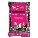 Wild delight advanced formula fruit & berry wild bird food contains added real fruit and berries. A premium wild bird food blended to attract and feed the most desirable outdoor pets. Attracts woodpeckers, jays, cardinals, nuthatches and other fruit-eatin