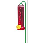 Features a single feeding port with bee guard Shatterproof plastic container Bright red plastic base and yellow bee guard attracts hummingbirds Made in the usa