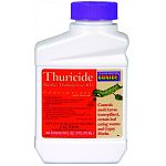 Bacillus Thuringiensis is a concentrate liquid that is formulated to kill caterpillars, loopers, cabbageworms, hornworms, leaf folders and leaf rollers. One pint can approximately treat up to 10,875 sq. ft. Not harmful to beneficial insects.