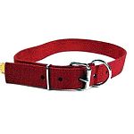Hamilton Product s Cow, yearling and calf collars are 1-3/4 inch double thick. Made from durable nylon. Available in Brown, Black, and Red. Sizes: 36 inch calf size, 40 inch yearling size, 44 inch cow size.
