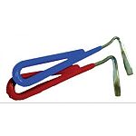 This Vinyl Covered Hoof Pick by Partrade is economical and durable. Great for buying in multiples, this handy hoof pick helps to keep your horse s hooves healthy and fungus free. Available in red or blue. Size is 4 3/4 inches. Made of steel.