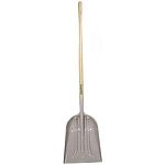 The ABS Grain/Snow Scoop by Union Tools may be used for either scooping grain or snow. The handle is 48 inches long and made from ash wood. The ABS blade is 14 3/4 x 18 3/4 inches, Size #12 equivalent. This multi-purpose scoop is also good for general cle