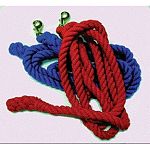 10 feet long cotton horse lead by Partrade. 3/4 inch thick - Durable construction and quality. Comes in multiple colors.