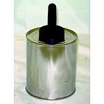 Fiebing applicator can with brush. Used for leather care applications and specifically Fiebing products.