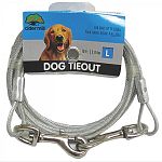 Great for dog owners who don t have a fenced-in yard, this galvanized steel cable is available in a variety of sizes to hold different sized dogs. Cable is strong, vinyl coated, and galvanized aircraft cable. Use with a trolley, hook, or stake.