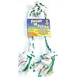 Booda Fresh N Floss Rope Tugs contains baking soda & fluoride to help clean teeth and freshen up your dog s breath. Rope bones are great for dental hygiene because the cotton fibers vigorously brush teeth.  Spearmint flavor