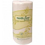 Kitchen roll towel, 2 ply 85 sheet, used for general wiping and drying of liquids. North River® is the most complete line of recycled tissue paper products on the market and is also of superior quality. Quantity of 30.