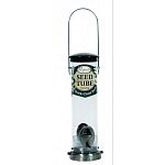 Quick-clean removable base allows for easy cleaning Uv stabilized polycarbonate seed tube Seed deflector enables birds to reach every seed. Attracts up to 12 different species of wild birds. Made in the usa.