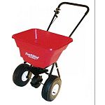The 2050P Broadcast Spreader is a deluxe spreader for home use. This spreader is designed to be pushed at three miles per hour (a brisk walking speed) and comes assembled for instant setup and immediate use.