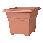 Countryside Planters bring beauty to the outdoor living space of every style home. Deep design square tub patio planter. Lightweight, durable, fade-resistant plastic, coded for recycling. Removable drainage plugs for better plant growth.  10 planters