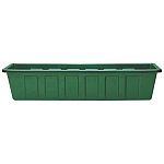 These traditional, raised-panel plastic planters are available in Green & White and four versatile sizes. Easily Slip into wooden window boxes. Lightweight, durable, fade-resistant plastic. Knockout plugs for drainage.