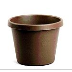 A timeless container for any environment. Chocolate brown standard flower pot in multiple sizes.  Fill with soil, plant, and enjoy.