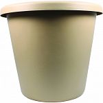 Traditional design and natural colors enhance formal and informal plantings Use indoor and out Lightweight and durable with rolled rim makes pot easy to move Drainage holes protect plants from excess water Deep saucers complement pots, sold separately Mad