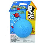You put the treat in one side of the ball and your pet has to nudge the ball in order for it to come out the other side. Your pup will show his Einstein tendencies while he works to get the beloved treat out of these amazing rubber dog ball toys.