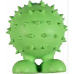 Provides your pet with hours of non-stop erratic, bouncy fun This rubber ball with feet and a tough squeaker will keep your pet entertained for hours