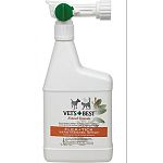 Attaches directly to garden hose, and treats approximately 4,500 square feet. Kills fleas, ticks and mosquitoes on contact. Fresh, natural scent. Safe on turf grass and outside surfaces. Contains absolutely no pyrethrins or cedar oil. Repels mosquitoes.