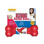 Kong Goodie Bone Dog Treat Toy is a fun way to give your dog treats and a bone at the same town. Bone has holes at each end to insert a dog treat. Keeps your dog busy trying to remove the treat and entertained for hours. May be used with the Kong treats.