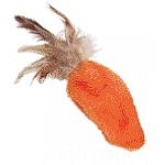 The Feather Top Carrot Cat Toy is part of Dr. Noys' Cat Toys with an Attitude collection by Kong. These toys are especially designed with your cat in mind. These plush toys are fun to play with because they are filled with premium cat nip that keeps it's