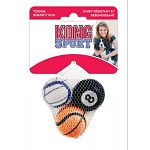 Kong sport balls are better than a tennis ball. Made with extra-thick rubber walls, these toys are tough enough for serious games. Give them a throw and watch your dog go crazy for these rugged, bouncy balls.