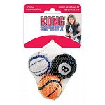 Kong sport balls are better than a tennis ball. Made with extra-thick rubber walls, these toys are tough enough for serious games of fetch. Give them a throw and watch your dog go crazy for these rugged, bouncy balls.