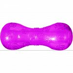 Rubber dog toy that bends or twists for crackle sounds and induces play Designed for light to moderate chewing Perfect for games of fetch