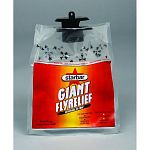 Recommended for perimeter use. Insecticide-free disposable fly traps with built-in attractant. Easy and convenient to use. Excellent for use around pets, in the yard, kennel, and in garbage containers. Giant fly-relief traps twice as many as fly relief.