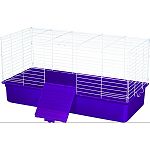 Perfect starter cage for a rabbit or ferret, snaps together in minutes no tools required Deep plastic base prevents bedding from scattering while thewhite wire top makes for easy viewing and ventilation