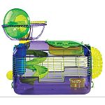 CritterTrail X is the newest eXtreme activity home for small pets. CritterTrail X features the eXciting Xtreme Wheel, a glow-in-the-dark exercise wheel that spins in two directions. The Xtreme Spiral Slide included offers fun playtime.