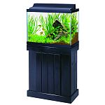 Constructed entirely of solid wood. Each stand and canopy is stained and finished with a waterproofing sealer that will protect them from splashes and water. Fits tank: 15, 20h, 25, 30x gallons. Canopies are available with full length doors that allow eas