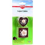 Layer cakes are all natural chews in fun, petite cake shapes that provide a hard source for your pet to gnaw For rabbits, guinea pigs, hamsters, rats or chinchillas Long lasting chew toys Perfect size and shape for critters to chew Promotes clean and trim