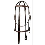 Beautifully crafted from supple, pre-conditioned leather. This bridle is a square raised leather and has white stitching on it, it comes with plain laced reins.