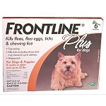 Waterproof, fast-acting and effective, the FRONTLINE Plus flea and tick treatment for dogs kills all present fleas and ticks quickly. Works great to control infestation on your dog or in your home. One treatment lasts approximately one month.