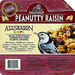 The Heath Peanutty Raisin Suet Mix offers a quick source of high energy for your backyard birds, which have a very high metabolism. Suet is an excellent substitute for insects on which birds usually feed that are not plentiful in cold weather.