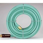 Fine quality garden hose with double tire cord reinforced for strength. Over 500 PSI burst strength. This garden hose is lightweight, flexible, floats and is miildew and abrasion resistant. Heavy gauge, crush resistant brass couplings.