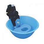 Poly water bowl with casting and nylon nose pan. Nylon frost plug protection. Non-syphoning. Optional mounting plate available. 3/4 inch water line entry either top or bottom. 14 litres/min @ 40 PSI