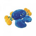 This bright blue plush crab is a cute and fun toy for your dog. Made of soft, plush material and rope legs, this crab is great for playing tug with your dog or snuggling with your dog. Keeps your dog entertained for hours! Medium or large size.
