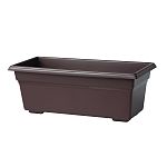 18 inch x 8 inch x 6.5 inch For a showy display under windows, on porches and decks, andalong walkways 8 dry quart capacity Countryside styling with matte finish, satin band, and molded-in feet Made in the usa