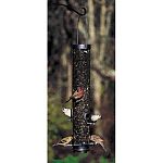 One of our largest tube feeders, this classic sunflower feeder is available in 20 or 30 inches. Feeders have a diameter of 3.5 inches. 20 inch has a capacity of 2.5 lbs and has 6 feeding ports. 30 inch has a capacity of 4 lbs and has 12 feeding ports.