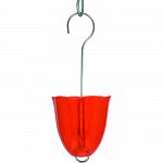 Prevents ants from reaching the feeder 3/4 cup capacity Long lasting uv stabilized polycarbonate Sturdy stainless steel hanging wire