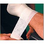 A strong, flexible cohesive bandage ideal for support. High abrasion resistance keeps it from shredding. Straight hand tear - no scissors needed. Sweat and water-resistant. Controlled compression - will not constrict.