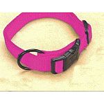 This Hamilton Dog Collar is fully adjustable to fit pet s with 16-22 inch necks. Made of high quality nylon webbing, it s great for medium size breeds. 3/4 inch.