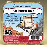 Your backyard birds love this Hot Pepper Suet Cake by Pine Tree Farms year round. A great source of energy and nutrition for wild birds, this suet cake contains real ground peppers that birds love to eat! Place in a suet feeder 5 feet above the ground.