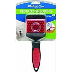 Ideal for all coat types Flexi-head brush contours to your dog s body to reduce pulling 2 in 1 brush has the soft rubber tips on one side for gentle effective grooming while maintaining the slicker brush Dual sided tool allows the hard metal pins to remov