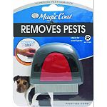 Ideal for all coat types Specifically contoured to fit in your palm to easily remove fleas, ticks, and thier eggs from your dog s coat Features a non-slip pad and can reach where pests like to hide