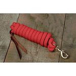 Hamilton 10 foot Cowboy Poly lead for horses. It is made of the highest quality 5/8 inch poly rope. Includes brass swivel bolt snap.  Use as a lead for horses.