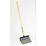These plastic Duraforks are ideal for cleaning up unwanted debris in barns and stalls and works great around your home or yard. Strong Plastic and tines are angled for manure or hay. 52 in. handle.