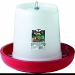 These economy-priced, durable plastic feeders are designed exclusively for the hobbyist Features adjustable feed levels and feed-saver lip minimizes spillage Anti-scratch vanes help prevent crowding and feed waste 22 pound feed capacity Made in the usa