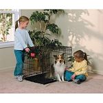 Cuts Housebreaking Time in Half by keeping puppy from eliminating in one end and sleeping in the other. Allows you to adjust the length of the living area as your puppy grows into its adult size home